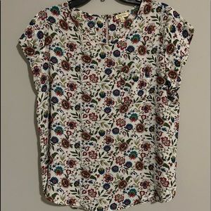 Lily White White Floral Top